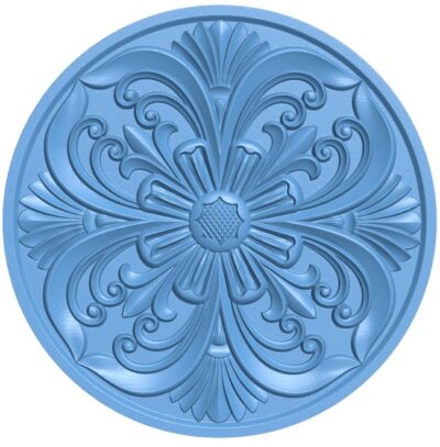 Round pattern T0008407 download free stl files 3d model for CNC wood carving