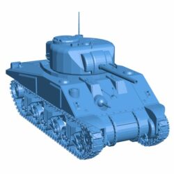 Sherman Tank B010826 3d model file for 3d printer
