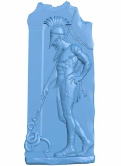 Spartan warrior T0008408 download free stl files 3d model for CNC wood carving