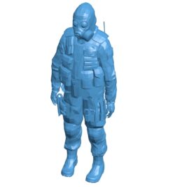 Special forces soldier B010693 3d model file for 3d printer