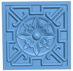 Square pattern T0008418 download free stl files 3d model for CNC wood carving