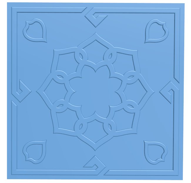 Square pattern T0008815 download free stl files 3d model for CNC wood carving