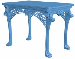 Table T0008691 download free stl files 3d model for CNC wood carving