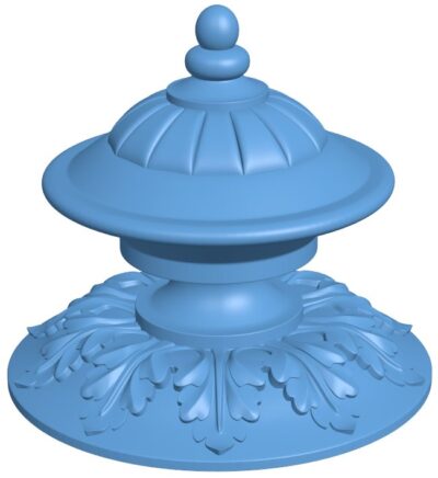 Top of the column T0008457 download free stl files 3d model for CNC wood carving