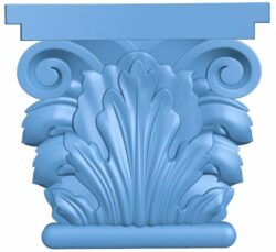 Top of the column T0008693 download free stl files 3d model for CNC wood carving