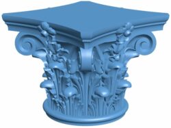Top of the column T0008694 download free stl files 3d model for CNC wood carving