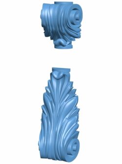 Top of the column T0008737 download free stl files 3d model for CNC wood carving