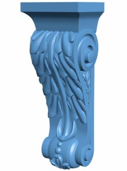 Top of the column T0008775 download free stl files 3d model for CNC wood carving
