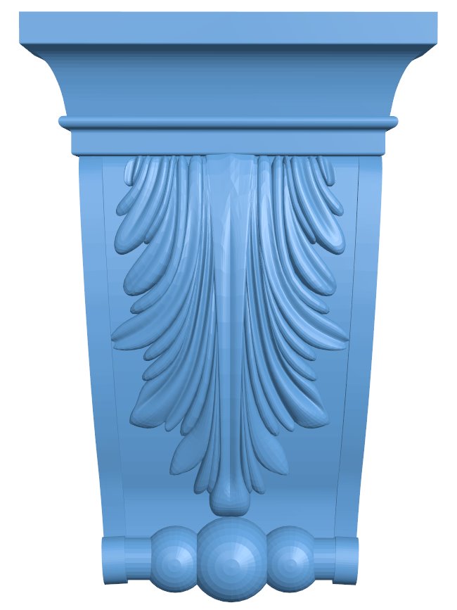 Top of the column T0008937 download free stl files 3d model for CNC wood carving