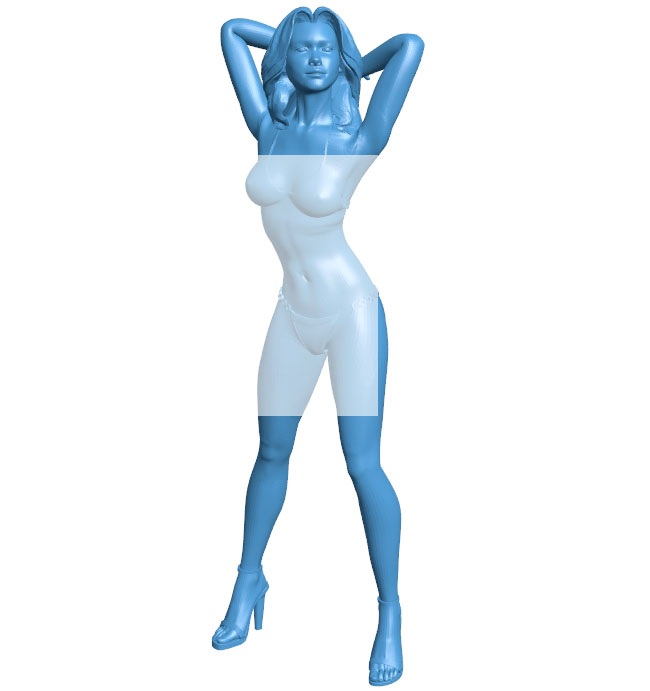 Women dance in dresses B010698 3d model file for 3d printer