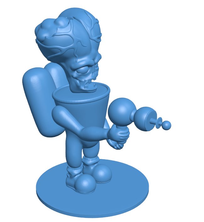 Alien zombie B010955 3d model file for 3d printer