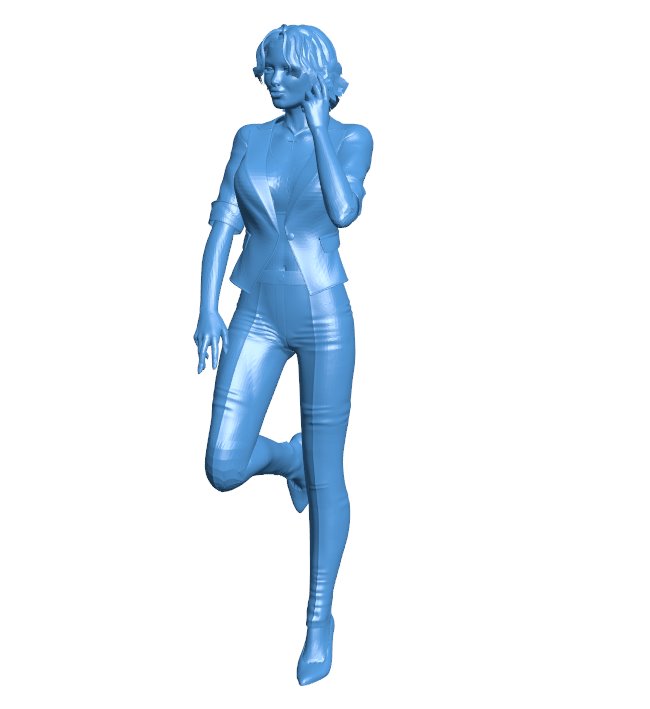 Alluring woman B011033 3d model file for 3d printer