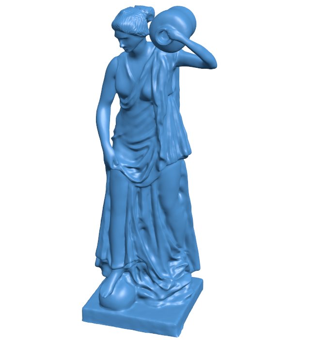 Anchyrrohée or Terpsichore at The Louvre, Paris B010941 3d model file for 3d printer