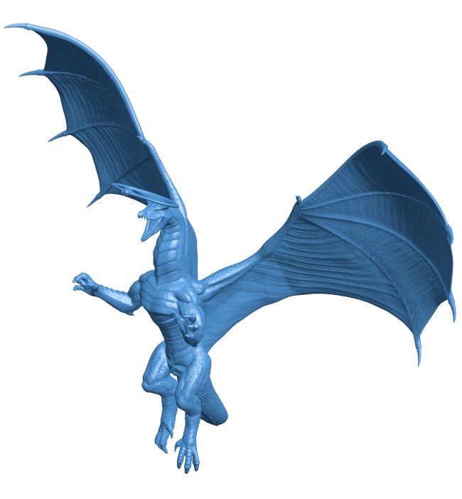 Ancient void dragon B010946 3d model file for 3d printer