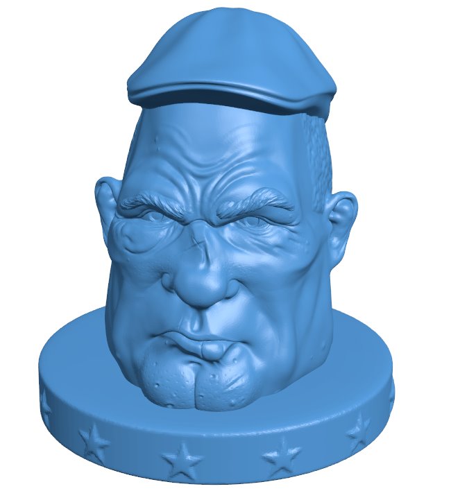 Archie head B010985 3d model file for 3d printer