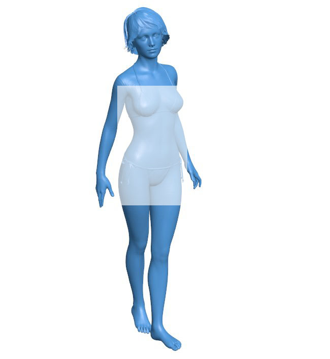 Beautiful girl B010913 3d model file for 3d printer