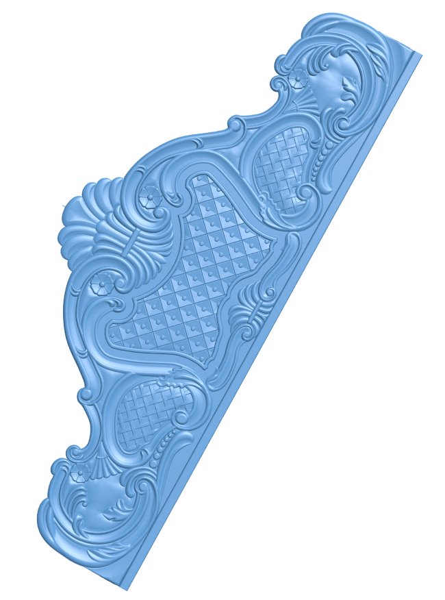 Bed frame pattern T0009029 download free stl files 3d model for CNC wood carving