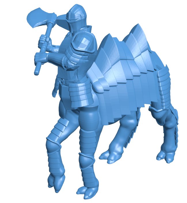 Cameltaur fighter B010970 3d model file for 3d printer