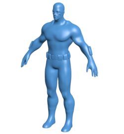 Captain America – superman B011016 3d model file for 3d printer