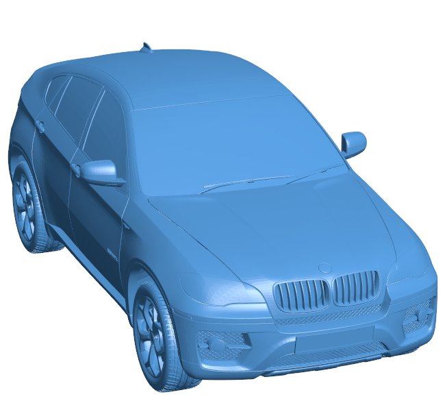 Car BMW X4 B011027 3d model file for 3d printer