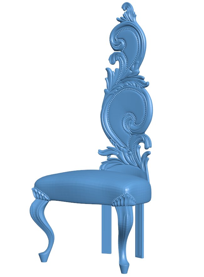 Chair T0009346 download free stl files 3d model for CNC wood carving