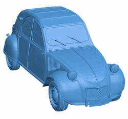 Citroen 2CV – car B011073 3d model file for 3d printer