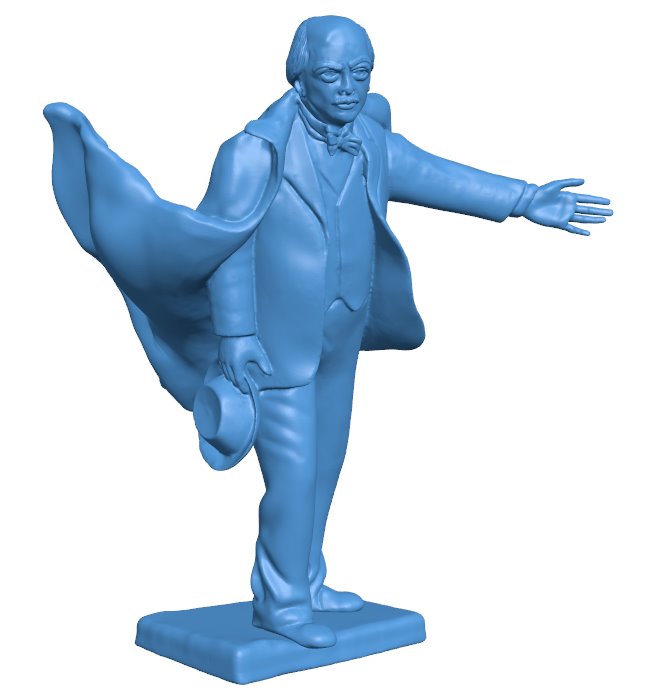 David Lloyd George memorial in Parliament Square, London B010967 3d model file for 3d printer