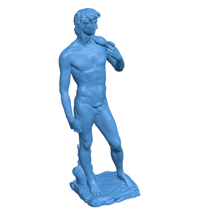 David at Galleria dell'Accademia, Florence, Italy B010942 3d model file for 3d printer