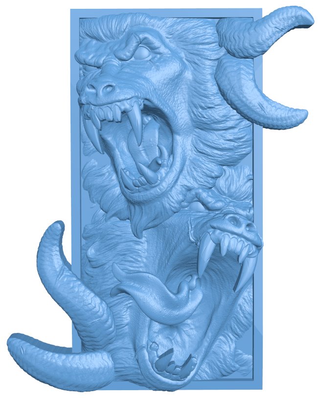 Demons T0009586 download free stl files 3d model for CNC wood carving