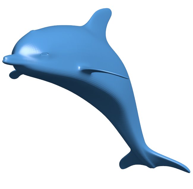 Dolphin statuette B010905 3d model file for 3d printer