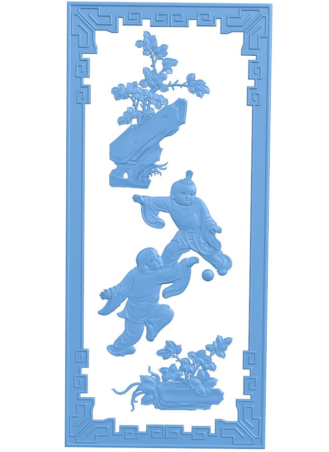 Door frame pattern T0009114 download free stl files 3d model for CNC wood carving