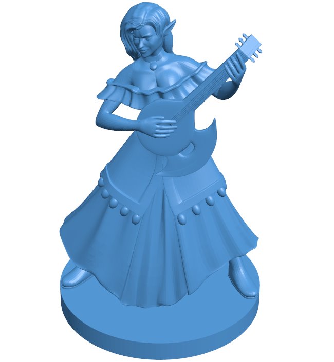 Elven Female B011023 3d model file for 3d printer