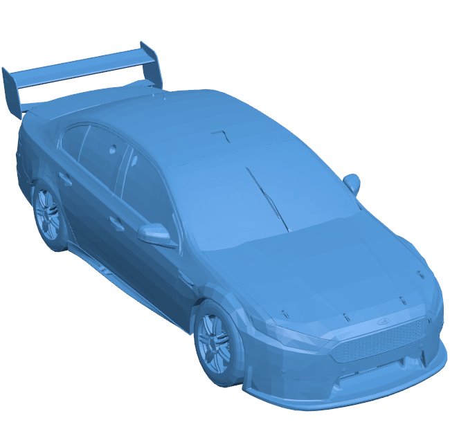 Falcon car B011076 3d model file for 3d printer