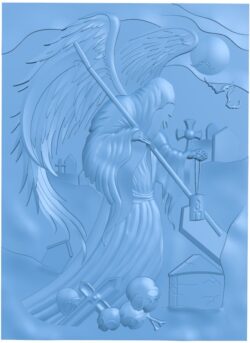 Fallen angel T0009191 download free stl files 3d model for CNC wood carving