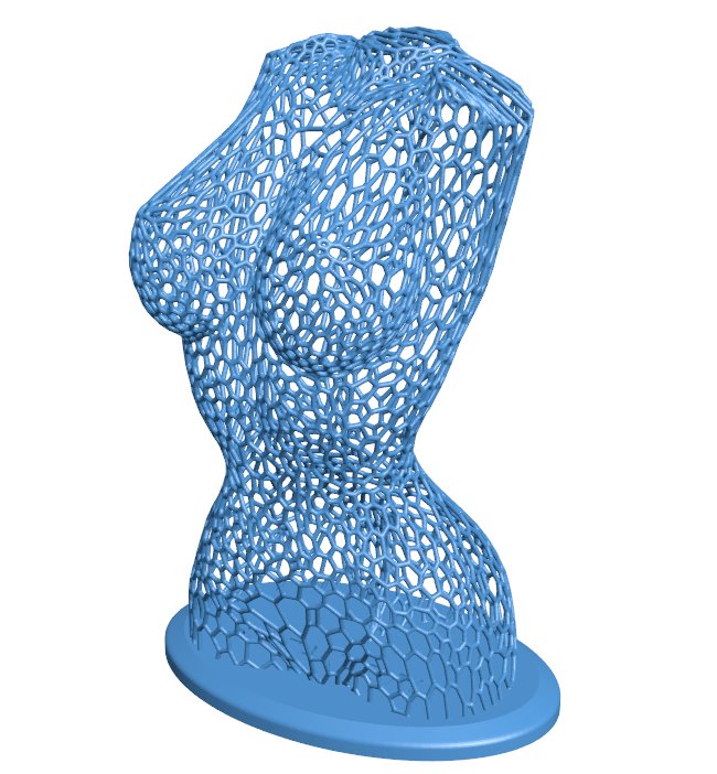 Female body B010911 3d model file for 3d printer