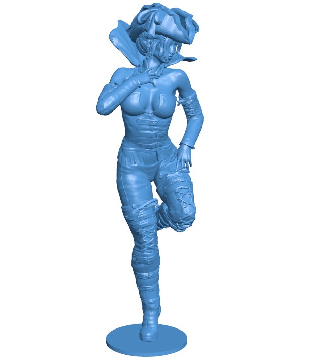 Figurine woman B010978 3d model file for 3d printer