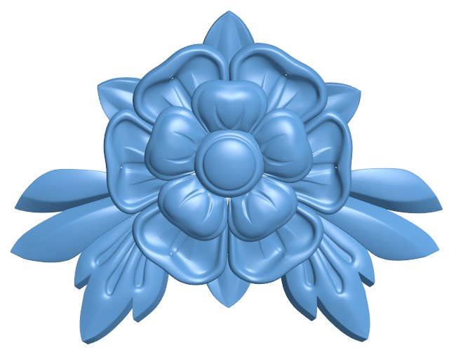 Flower pattern T0009195 download free stl files 3d model for CNC wood carving