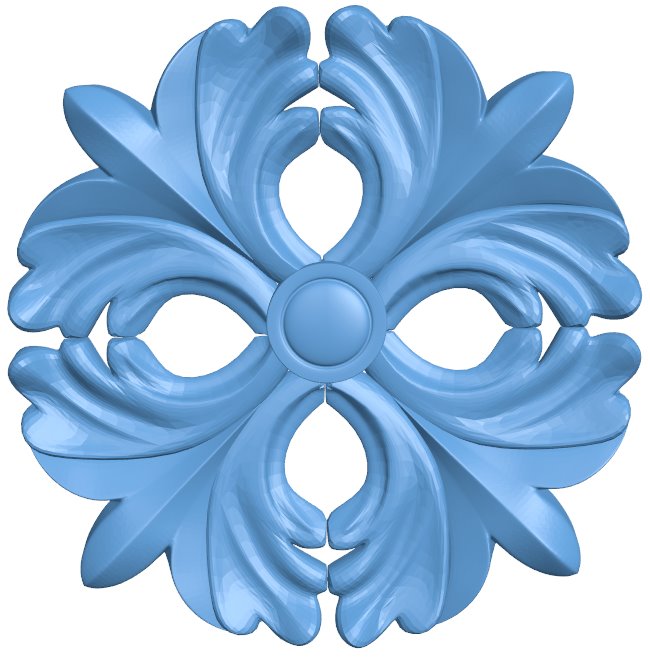 Flower pattern T0009547 download free stl files 3d model for CNC wood carving