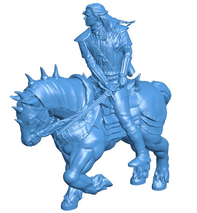 Geralt of Rivia B011040 3d model file for 3d printer