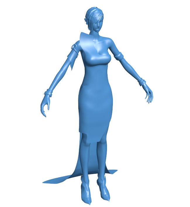 Girl at the prom party B011072 3d model file for 3d printer