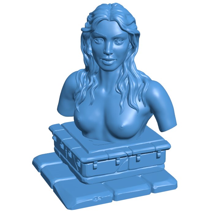 Girl - bust B011058 3d model file for 3d printer