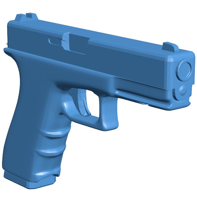 Glock 17 - gun B010987 3d model file for 3d printer