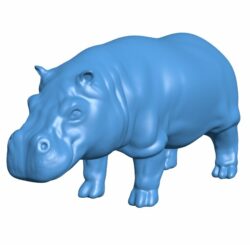Happy hippo B011008 3d model file for 3d printer