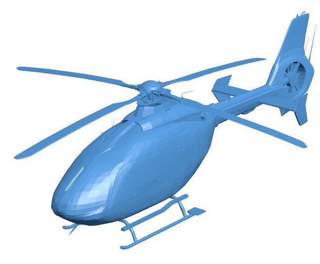 Helicopter EC-135 B011055 3d model file for 3d printer