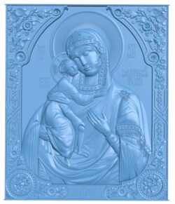 Icon Of The Mother Of God T0009272 download free stl files 3d model for CNC wood carving