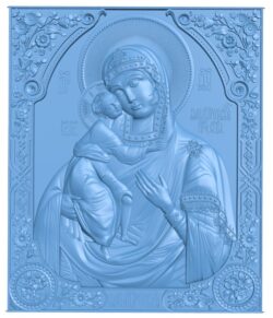 Icon Of The Mother Of God T0009272 download free stl files 3d model for CNC wood carving