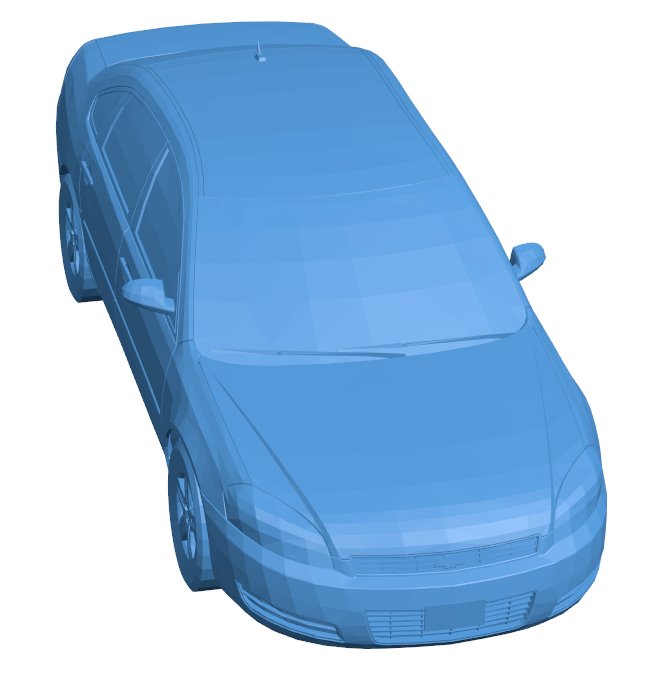 Impala car B011038 3d model file for 3d printer