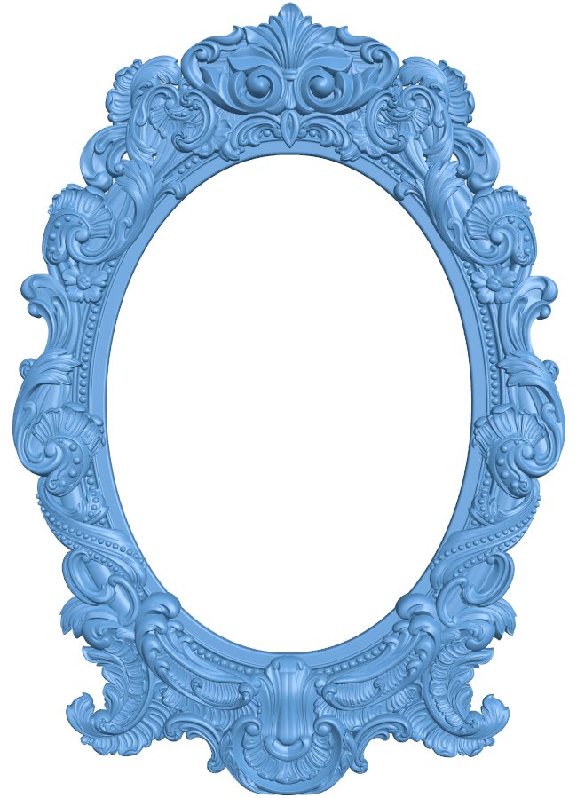 Mirror frame pattern T0009156 download free stl files 3d model for CNC wood carving