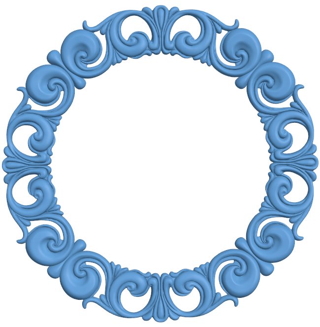 Mirror frame pattern T0009304 download free stl files 3d model for CNC wood carving