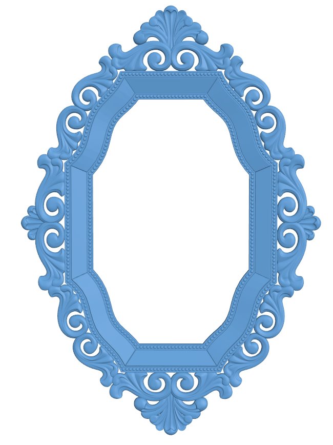 Mirror frame pattern T0009551 download free stl files 3d model for CNC wood carving